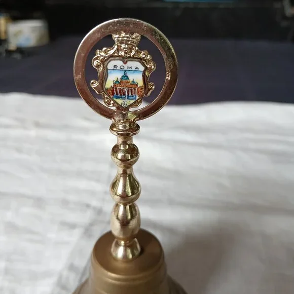 Brass Dinner Bell (From Rome) - Picture 4 of 4